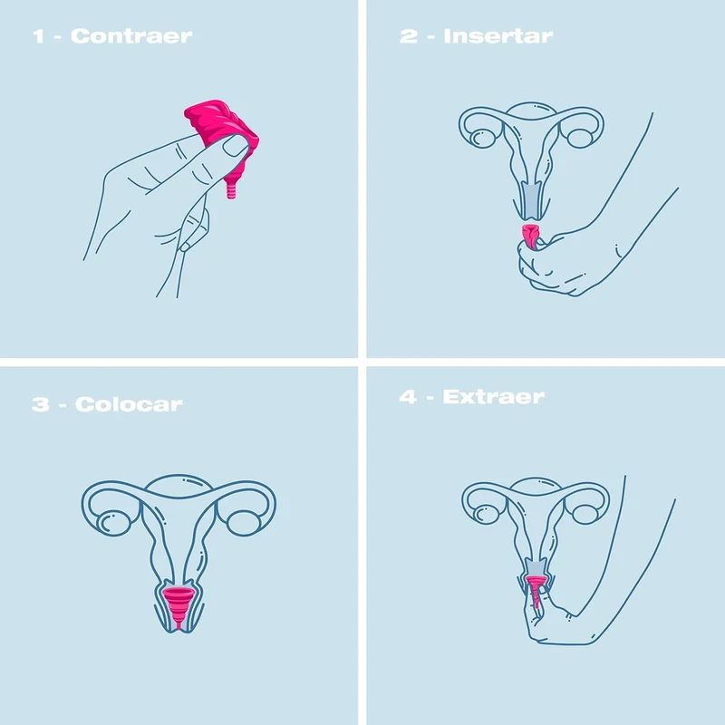 INTIMINA - Lily Cup Compact Copa Menstrual Plegable Talla A y B - Se Pliega y Cabe en su Estuche, Ideal para Viajar - 10 Horas, Silicona Médica