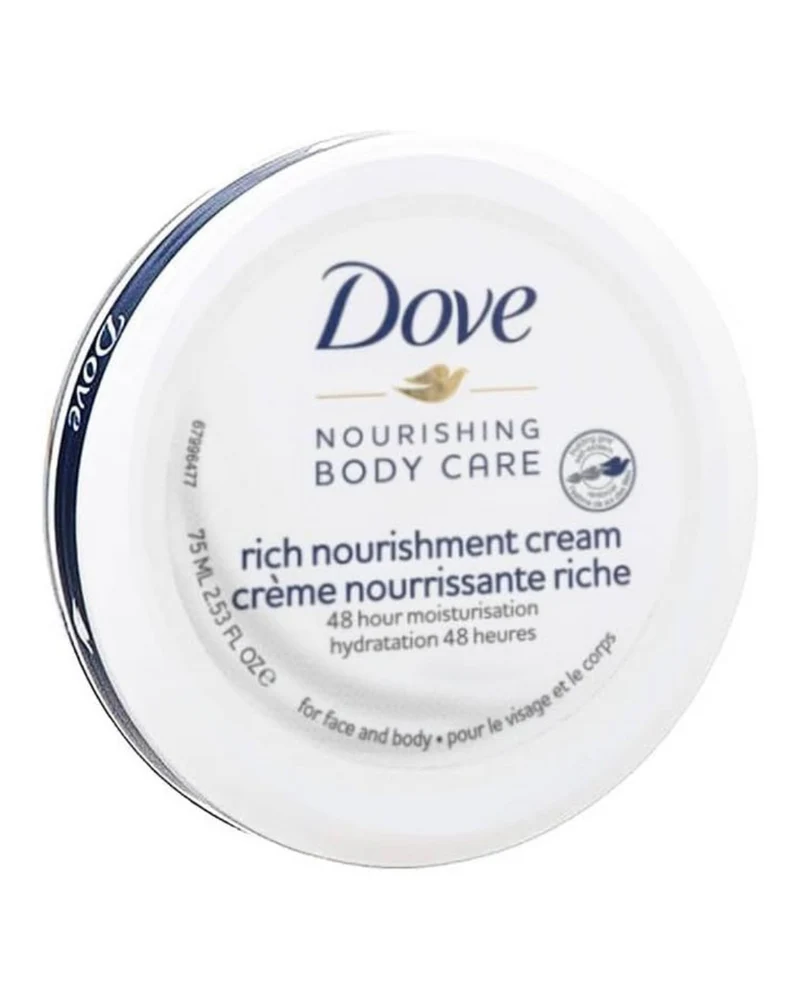 Dove Crema Hidratante 3 en 1 – Corporal, Manos y Facial | Nutrición intensa 72 h con Sérum Restaura Ceramidas, 75 ml
