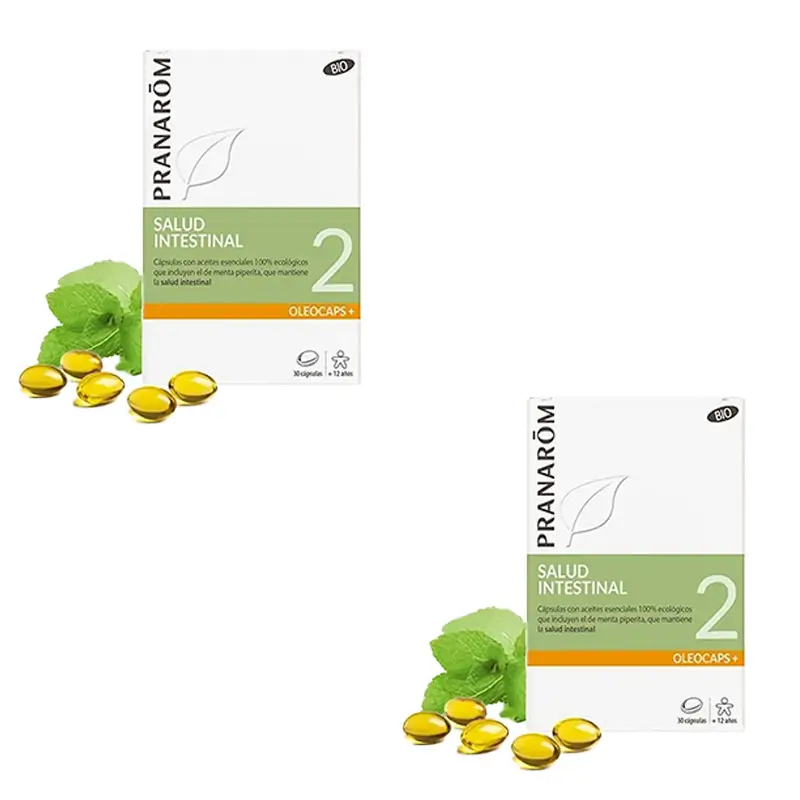 Pranarôm Oleocaps 2 Alivio Gastrointestinal Y Orina, 2X30 Cápsulas