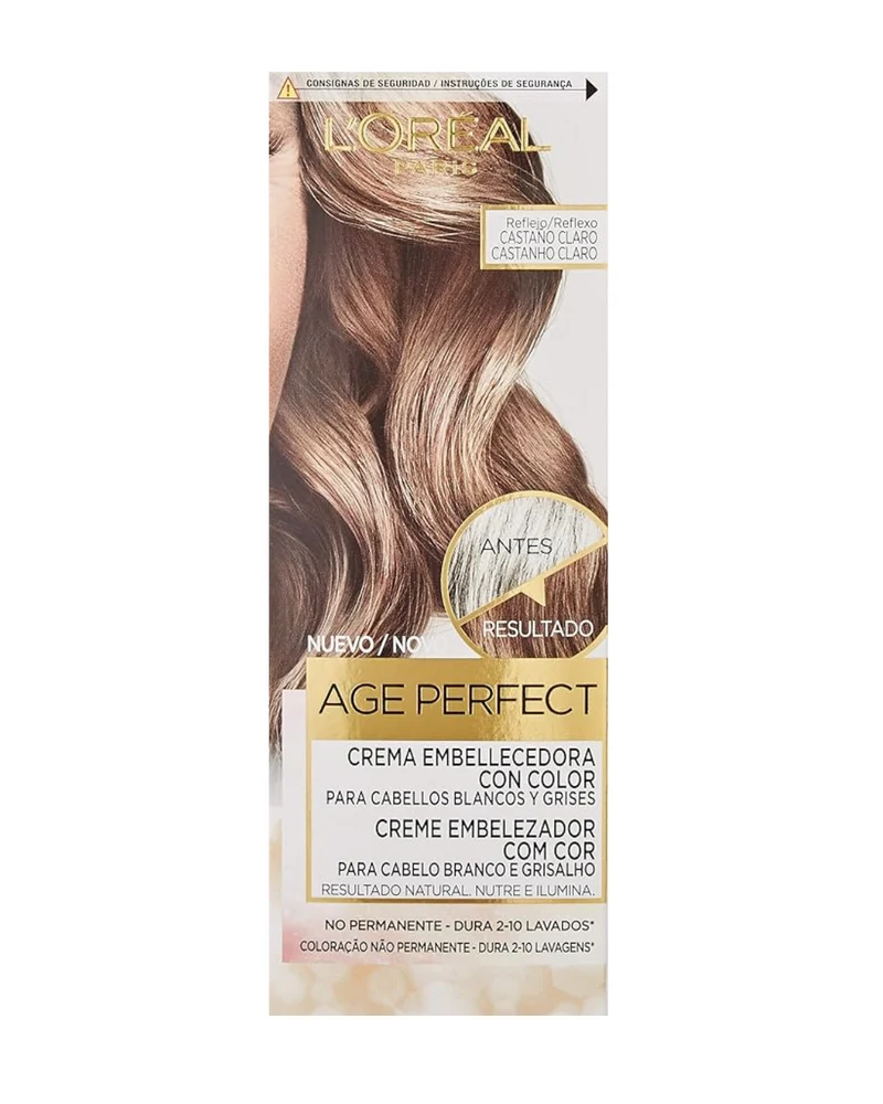 L'Oreal Paris Age Perfect Crema Embellecedora con Color - Tono Castaño