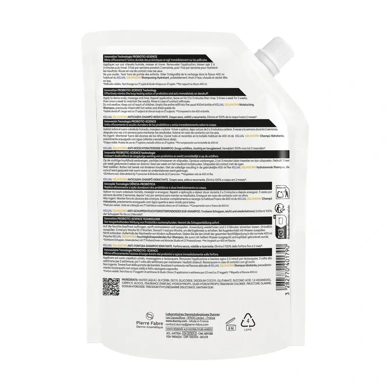 Ducray Kelual Squanorm Ch C Seca Eco Recarga, 400 ml