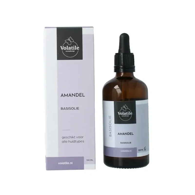 Volatile Amandel basisolie glazen fles 100 ml