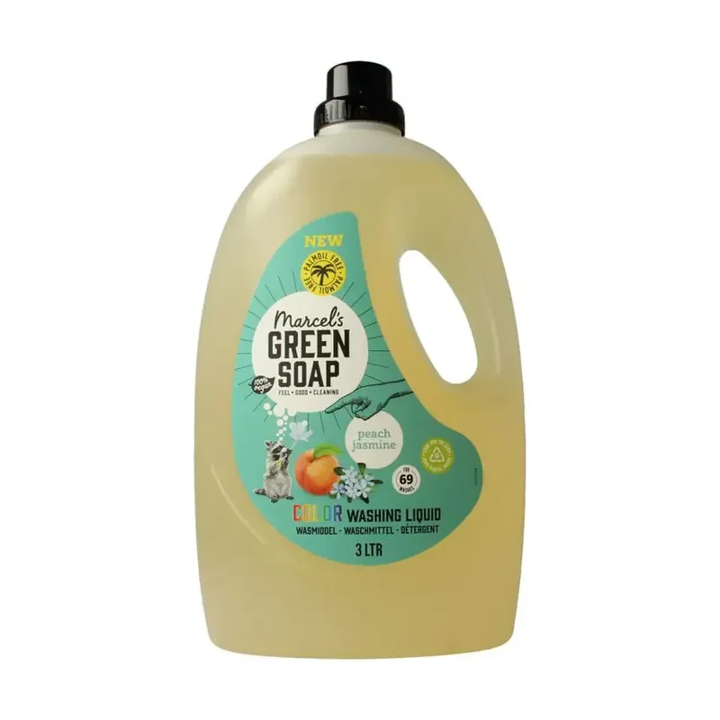 Marcel's Green Soap Wasmiddel kleur perzik & jasmijn