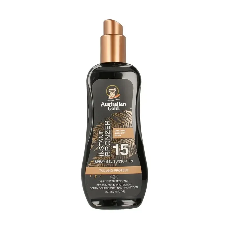 Australian Gold Spray gel met bronzer SPF15