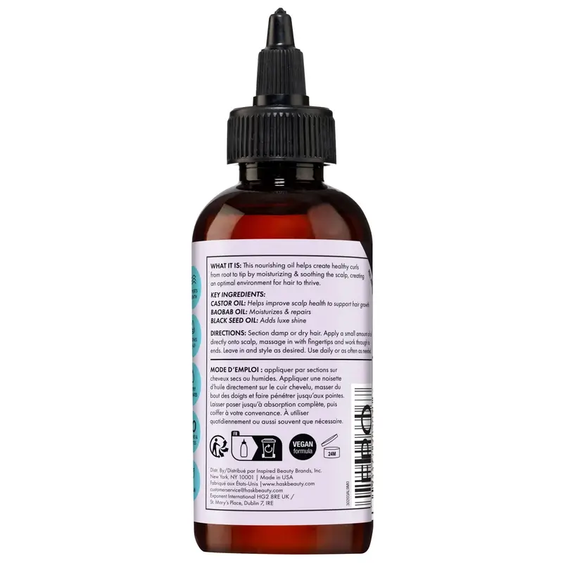 Hask Aceite Para El Cuero Cabelludo Fortalecedor Texture , 120 ml