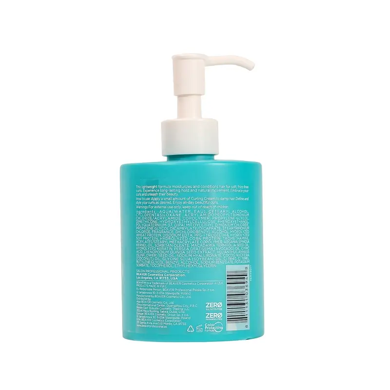 Beaver Crema Para Rizos Argan Oil & Keratin , 250 ml