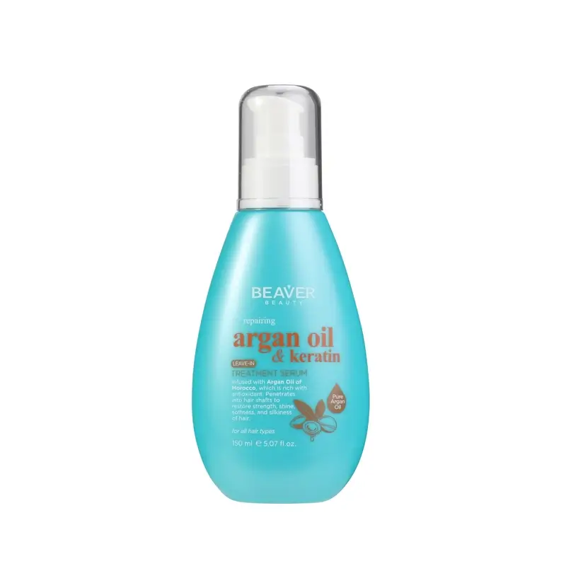 Beaver Sérum Sin Aclarado Leave-In Argan Oil & Keratin , 150 ml