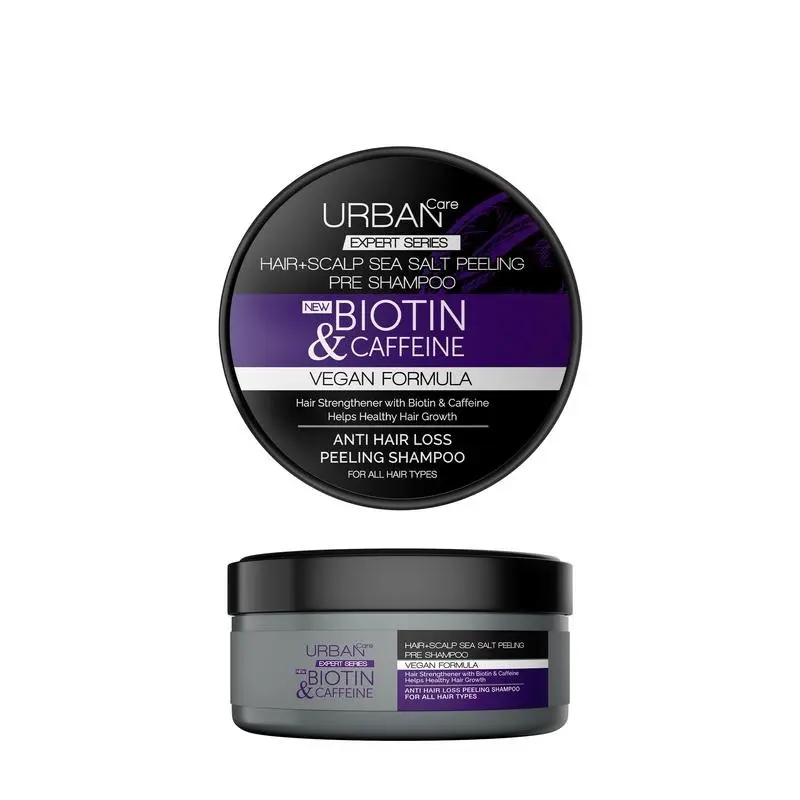 Urban Care Expert salt peeling shampoo biotine & caffeine 200 ml