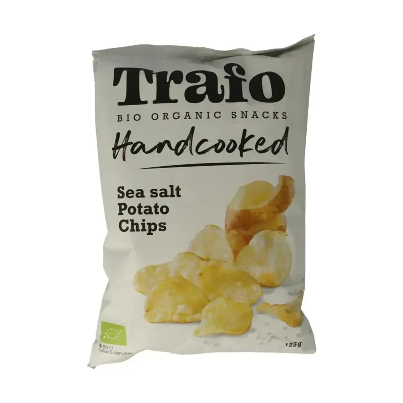 Trafo Chips handcooked zeezout 125 gram