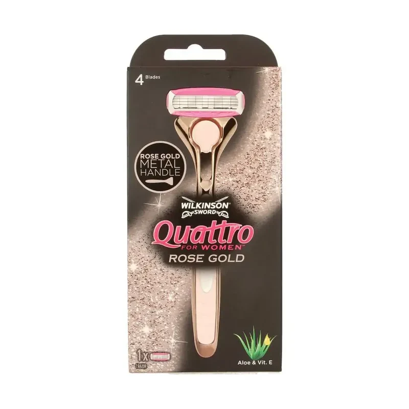Wilkinson Quattro scheermesje women vintage rose gold