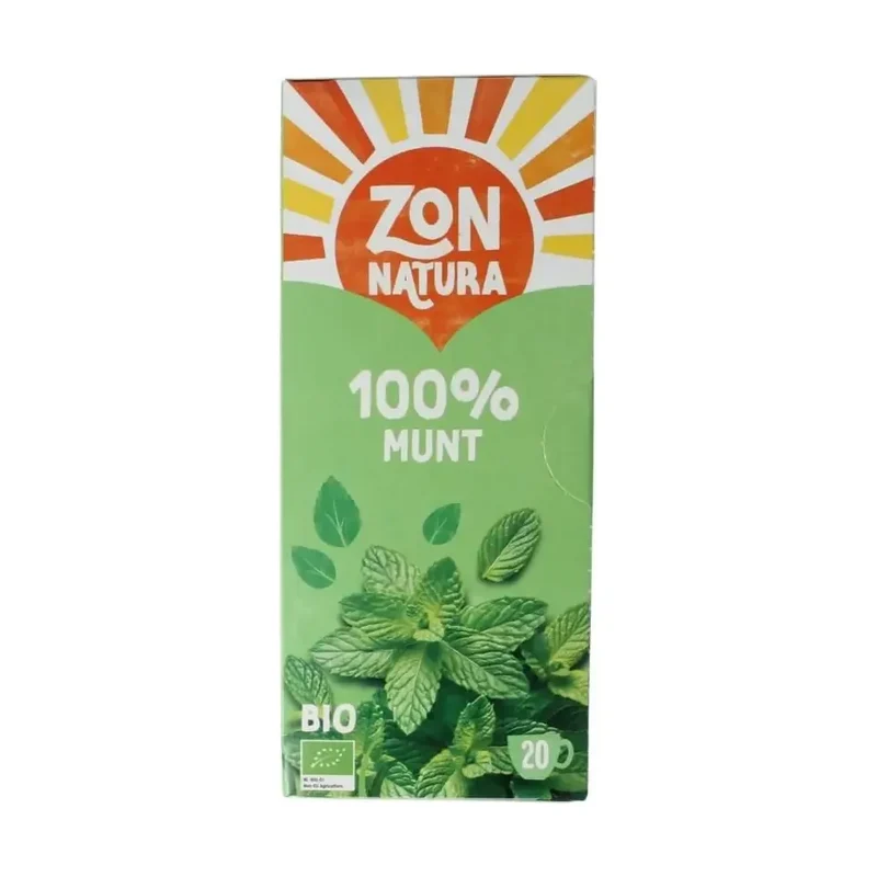 Zonnatura Munt thee 100% 20 zakjes