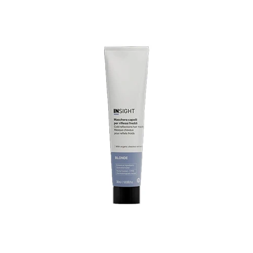 INSIGHT BLONDE MASCHERA CAPELLI PER RIFLESSI FREDDI – maschera antigiallo professionale per capelli biondi, decolorati e grigi