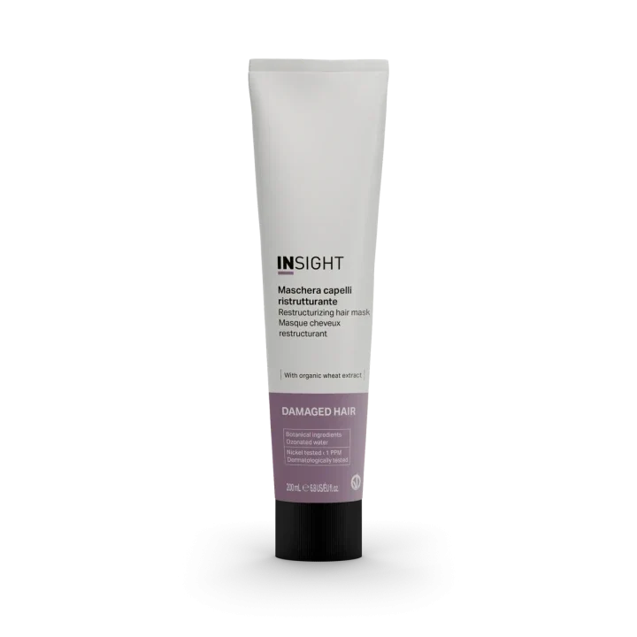 INSIGHT DAMAGED HAIR MASCHERA CAPELLI RISTRUTTURANTE – maschera professionale nutriente per capelli danneggiati e stressati