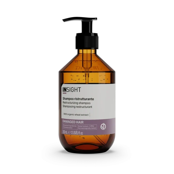 INSIGHT DAMAGED HAIR SHAMPOO RISTRUTTURANTE – shampoo professionale riparatore per capelli danneggiati e stressati