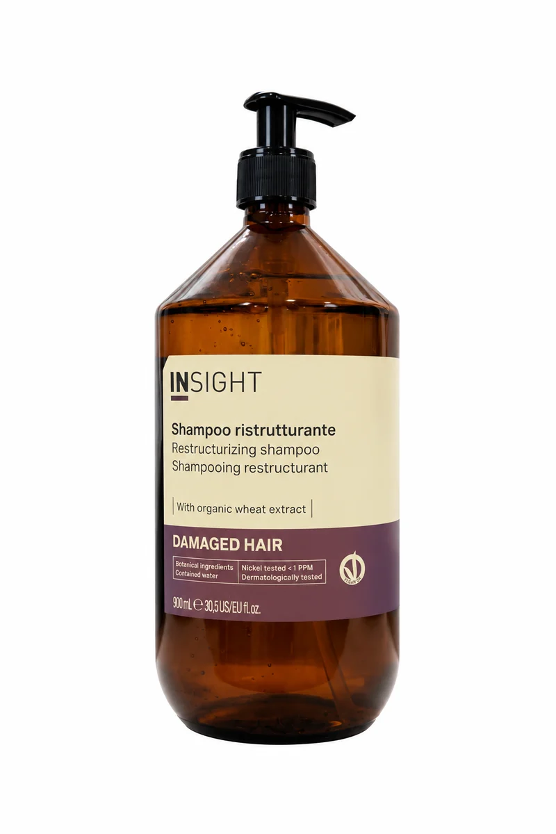 INSIGHT DAMAGED HAIR SHAMPOO RISTRUTTURANTE – shampoo professionale riparatore per capelli danneggiati e stressati