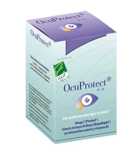 100%natura Ocuprotect 30 Perlas 30 Capsulas Vegetales