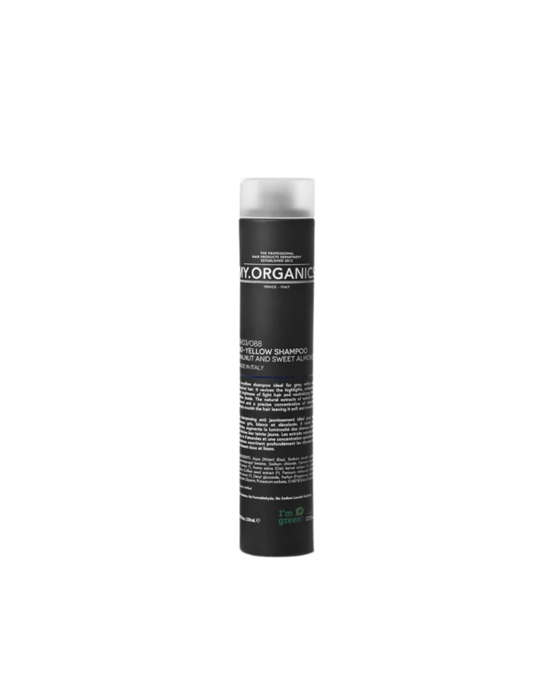 MY.ORGANICS NO-YELLOW SHAMPOO – Shampoo anti-giallo per capelli biondi e bianchi