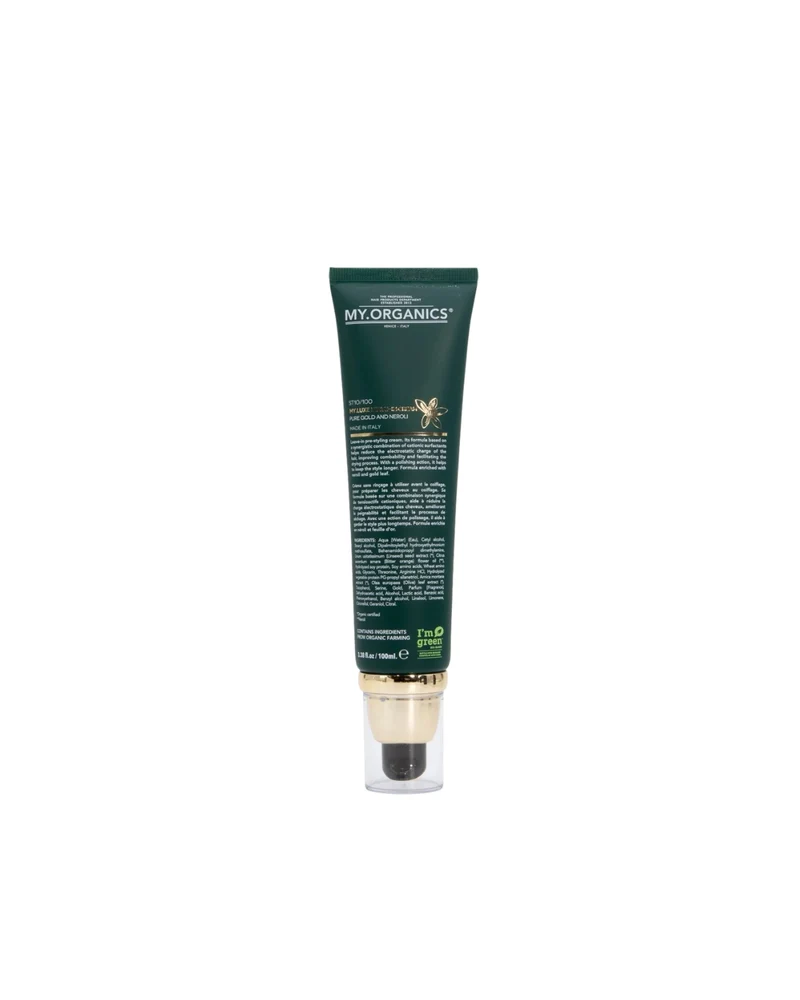 MY.ORGANICS MY.LUXE LEAVE-IN CREAM – Crema senza risciacquo nutriente e pre-styling con Oro e Neroli