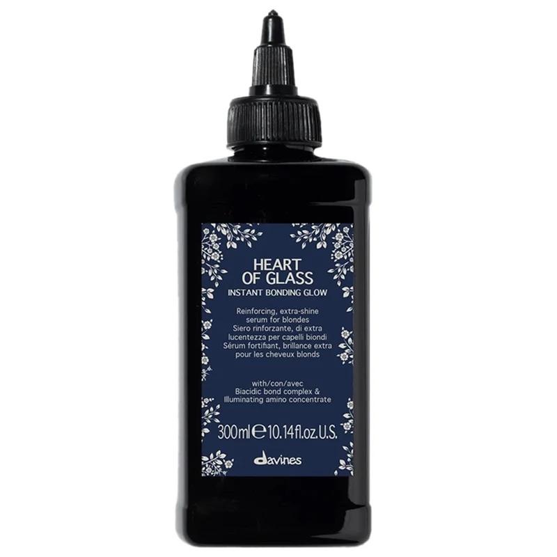 Davines - Sérum Fortalecedor para Cabellos Rubios Heart of Glass Instant Bonding Glow 300 ml