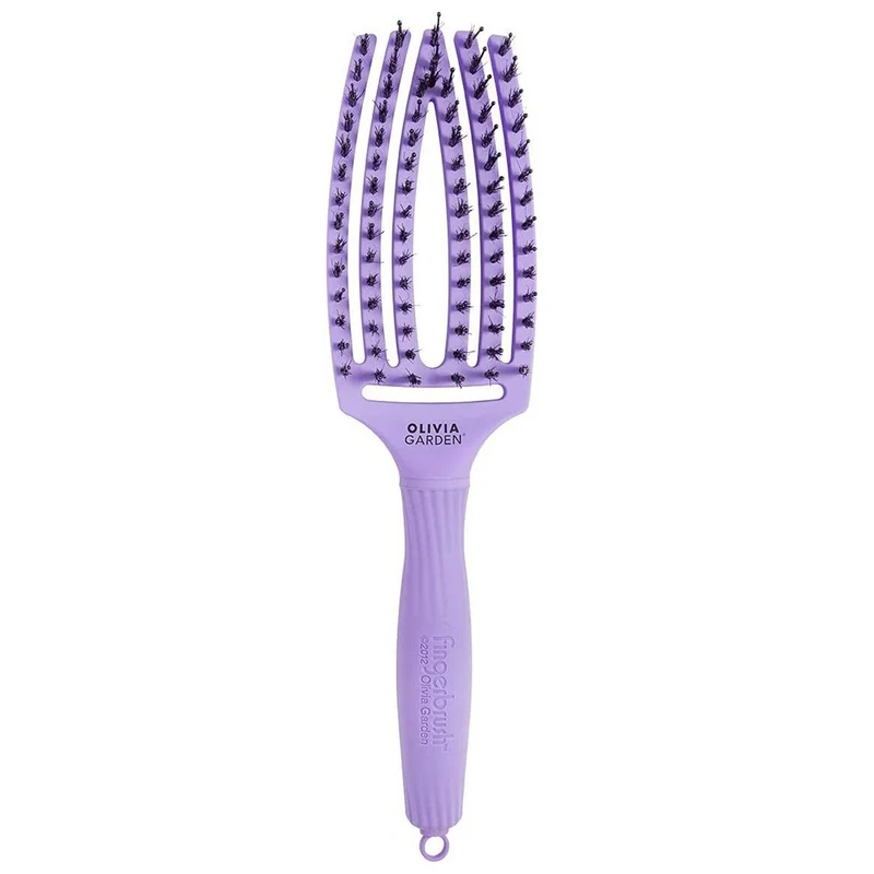 Olivia Garden - Cepillo Fingerbrush Combo Bloom Lavender Medium - 1 Unidad