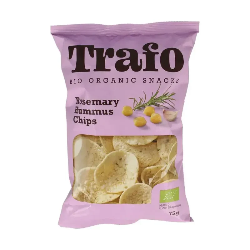 Trafo Hummus chips rosemary 75 gram