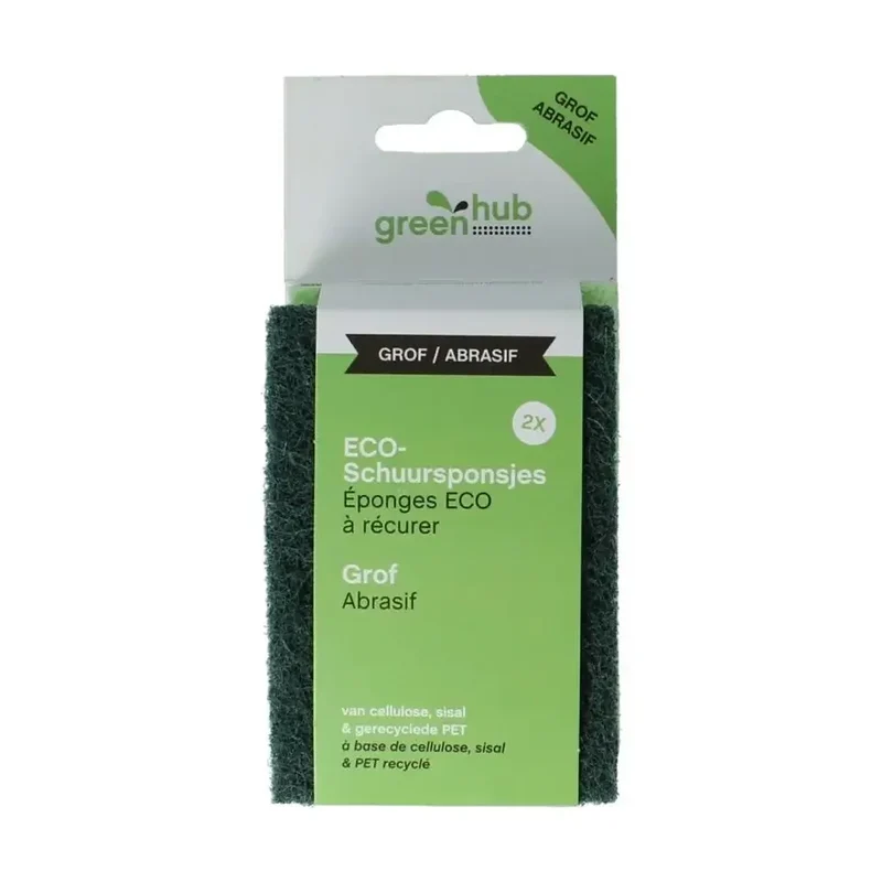 Greenhub Schuursponsjes grof eco 2 stuks