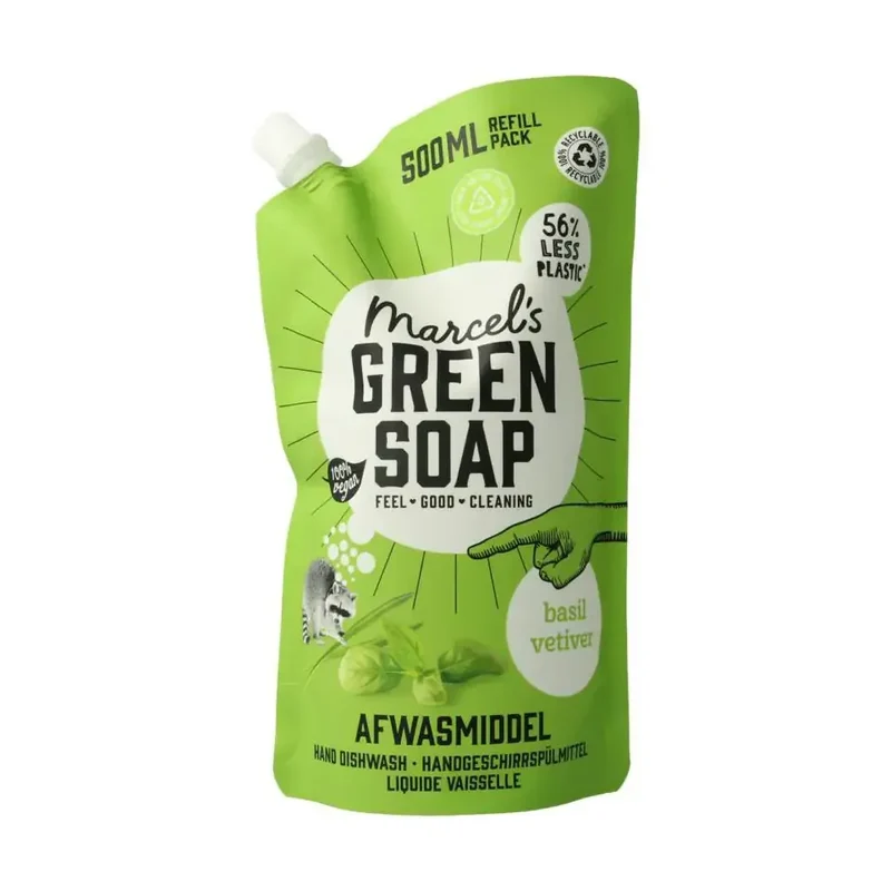Marcels Green Soap afwasmiddel basil & vert nv