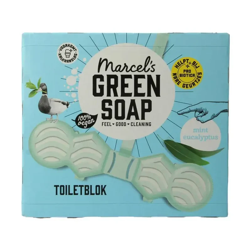 Marcels Green Soap toiletblok munt & eucalyptus 35 gram