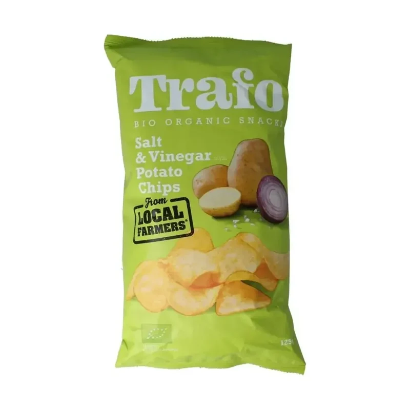 Trafo Chips handcooked salt & vinegar 125 gram