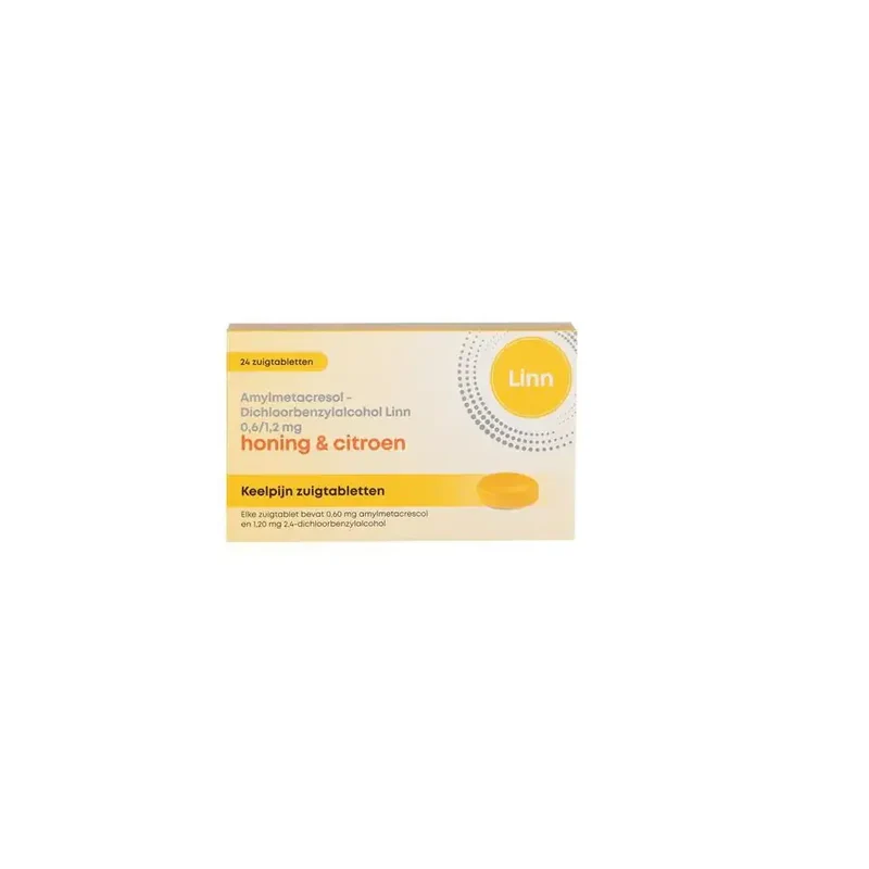 Linn Keelpijn honing & citroen 24 zuigtabletten