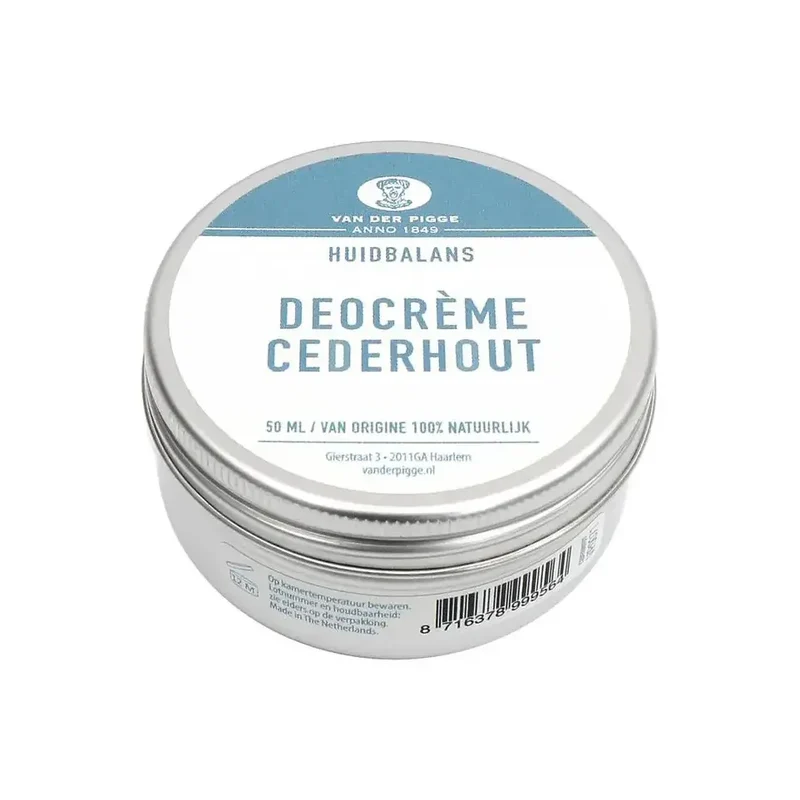 Van der Pigge Huidbalans deocreme ceder 50 ml