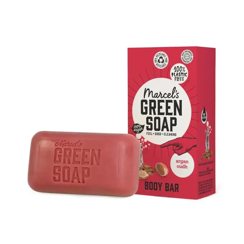 Marcels Green Soap Shower bar argan & oudh 150 gram