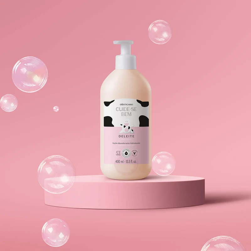 Loción Hidratante Corporal Deleite 400Ml Cuide-Se Bem