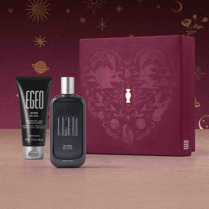 KIT DE REGALO PARA HOMBRE EGEO BOMB BLACK
