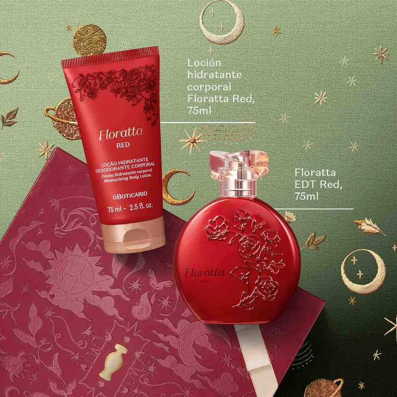 KIT DE REGALO FEMENINO FLORATTA RED