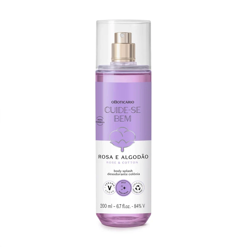 Body Splash Rosa & Algodón 200 Ml Cuide-Sebem