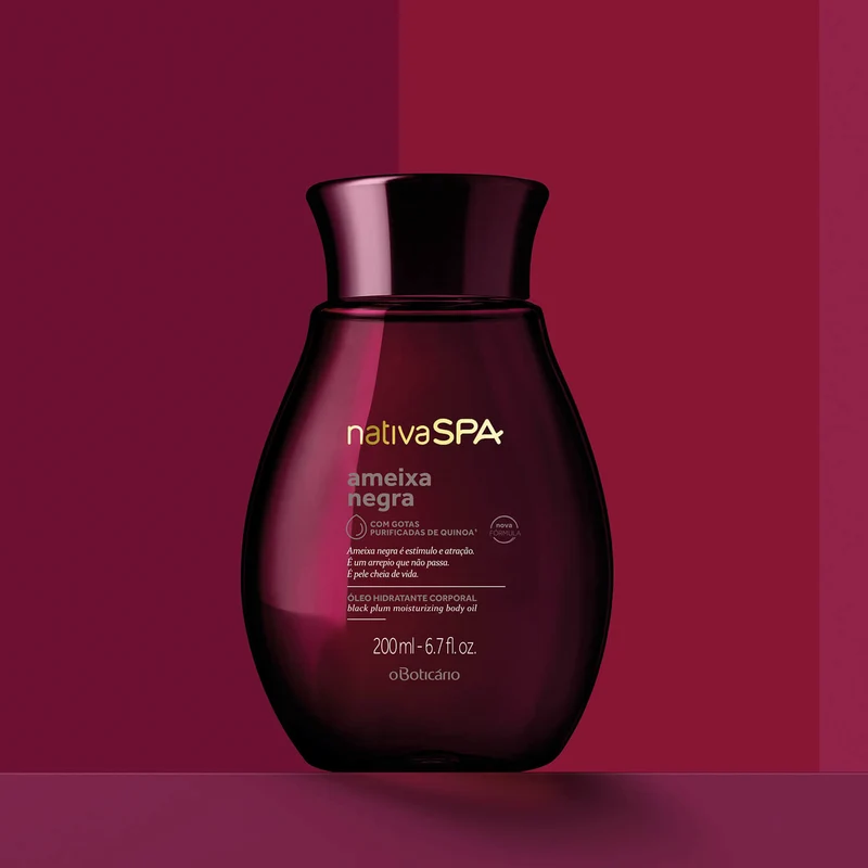Óleo hidratante corporal ameixa negra 200ml Nativa Spa