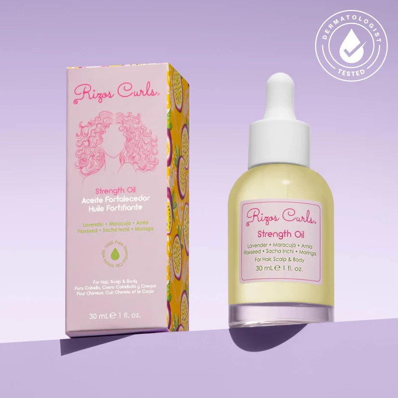 Aceite fortalecedor para cabello, cuero cabelludo y cuerpo: linaza fortificante y lavanda para el crecimiento