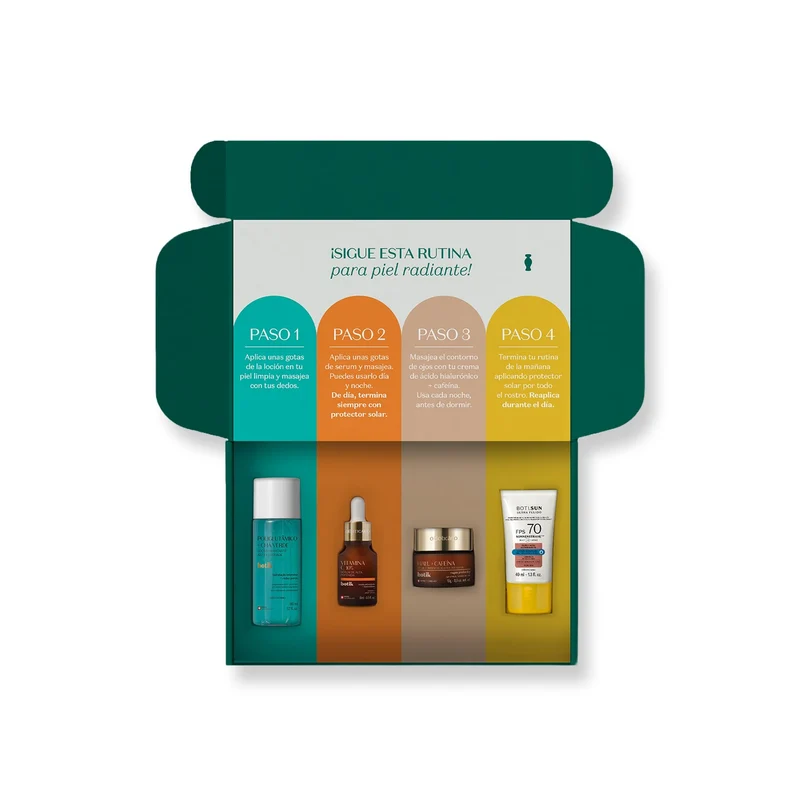 Kit de rutina facial revitalizante