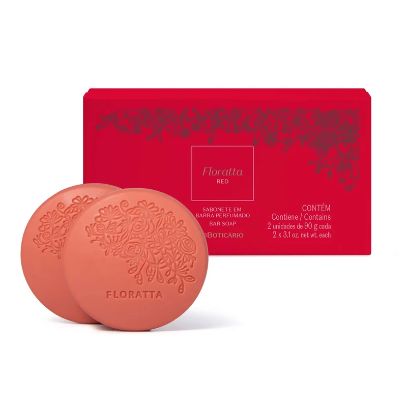 JABON EN BARRA CORPORAL FLORATTA RED 2x90g