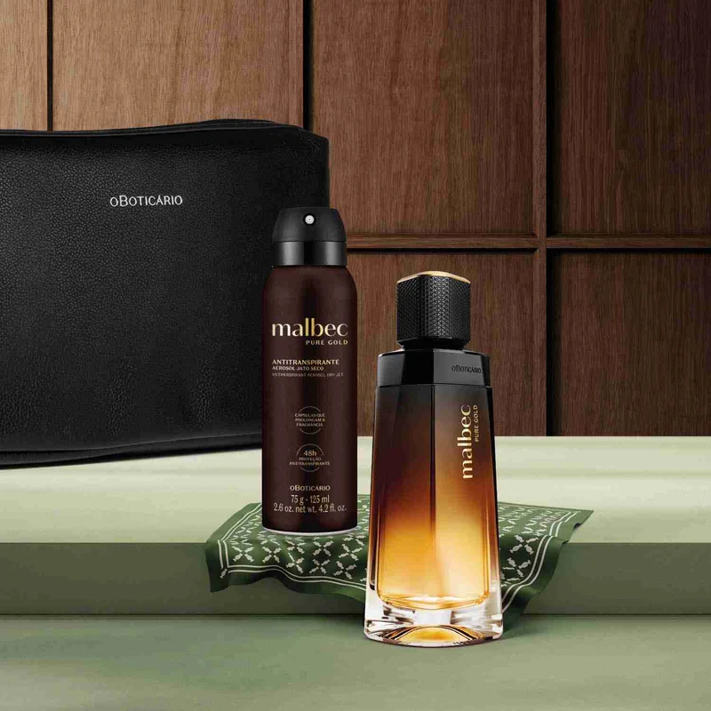 KIT DE REGALOS MASCULINO MALBEC PURE GOLD