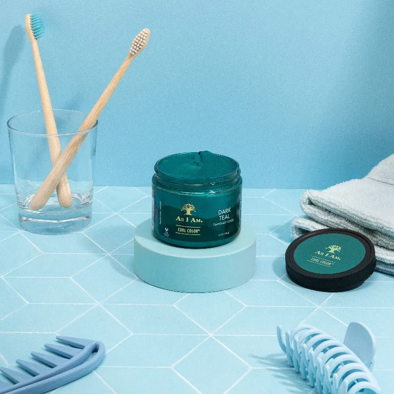 Color del rizo Verde teal oscuro