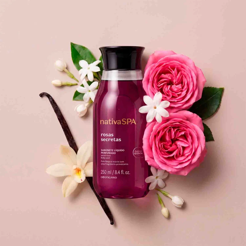 Jabón Líquido Corporal Perfumado Rosas Secretas 250ml NSPA