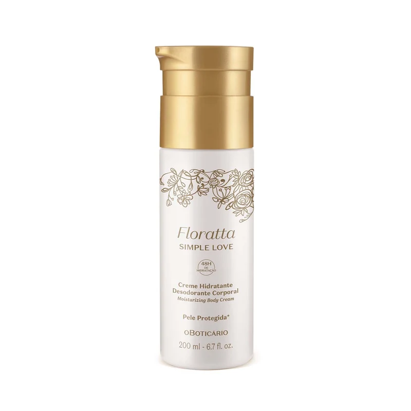 Crema Hidratante Corporal Simple Love 200ml Floratta