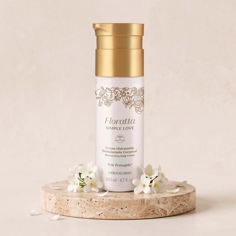 Crema Hidratante Corporal Simple Love 200ml Floratta