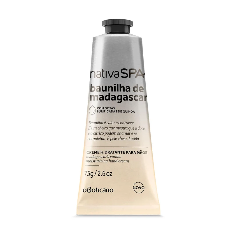 Crema de manos vainilla de Madagascar 75G Nativa SPA