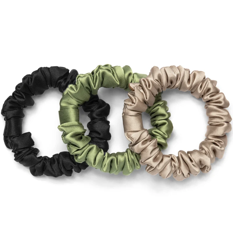 Pack de 3 minicoleteros de seda vegana