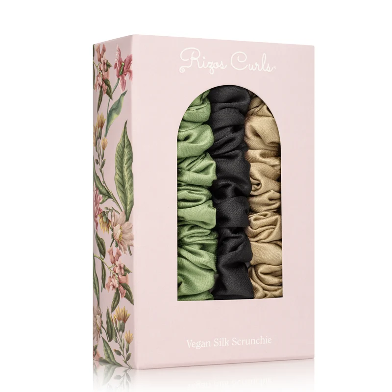 Pack de 3 minicoleteros de seda vegana
