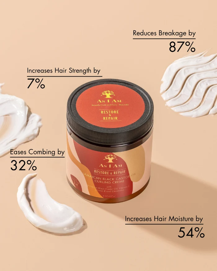 Crema Rizadora de Aceite de Ricino Negro