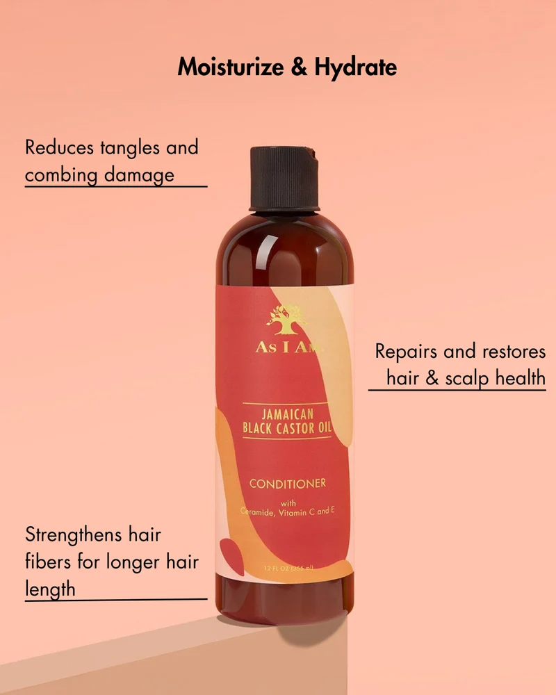 Acondicionador de Aceite de Ricino Negro